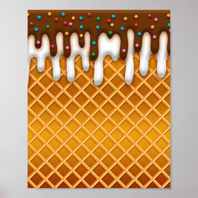 Póster Chocolate De Cebolla De Hielo Y Vainilla (Frente)