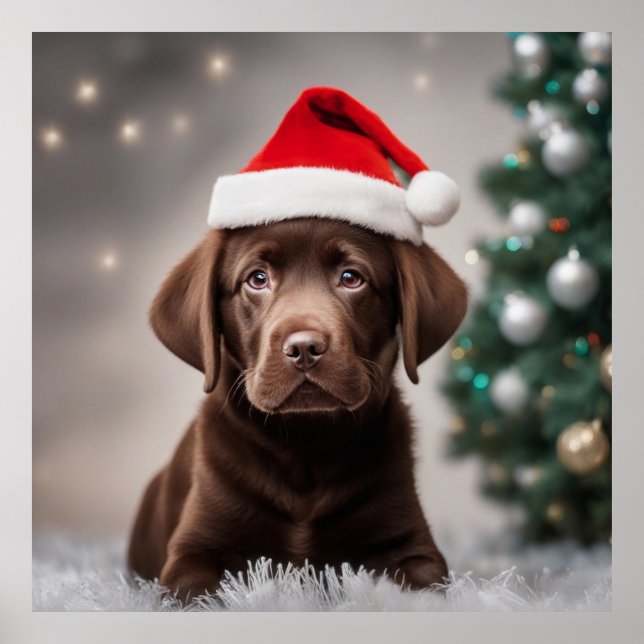 Póster Chocolate Labrador (Frente)