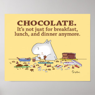 PÓSTER CHOCOLATE. NO SOLO PARA EL DESAYUNO.