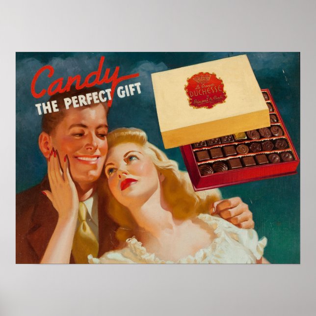 Póster Chocolate romántico vintage La Grande Duchesse (Frente)