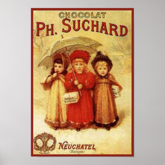 Póster Chocolate Vintage Ph. Anuncio de Suchard