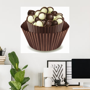 Póster Chocolates en un Poster de la Copa de Chocolate