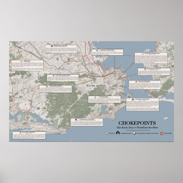 Póster Chokepoints: Los primeros días de la Jiu-Jitsu bra (Frente)