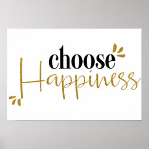 Póster Choose Happiness
