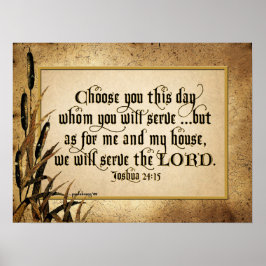 Póster Choose You This Day (Joshua 24:15)