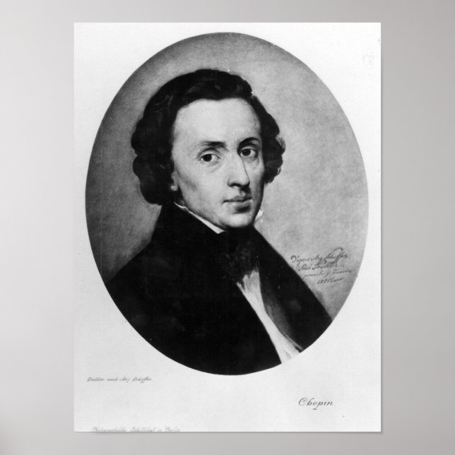 Póster Chopin, 1858 (Frente)