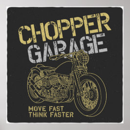 Póster Chopper Garage