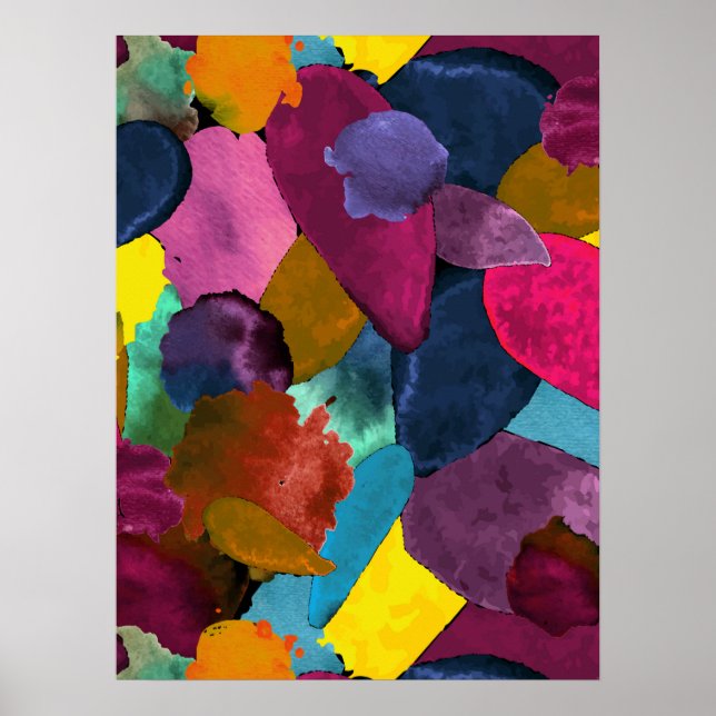 Póster Choque de color 3 (Frente)