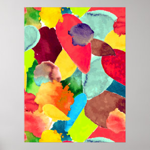 Póster Choque de color 5