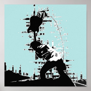 Póster Choque de la guitarra