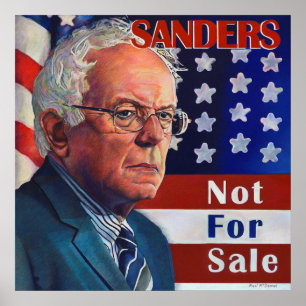 Póster Chorreadoras de Bernie para el presidente