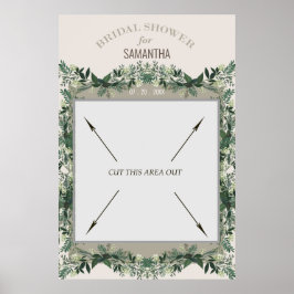 Póster Chorro Nupcial de VerdeCabina de Fotos Portátil