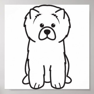 Póster Chow Chow Dog Personalizado