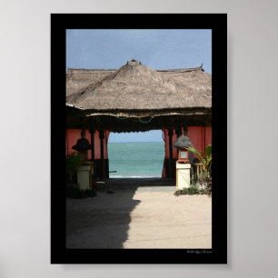Póster Choza y océano del Balinese