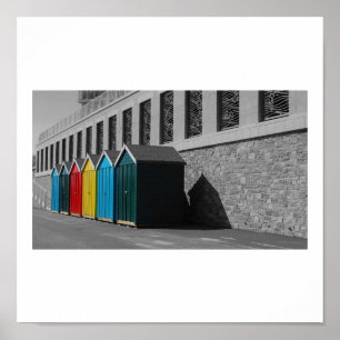 Póster Chozas de la playa de Bournemouth