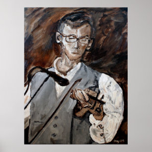 Póster Chris Bayer, jugador del violín