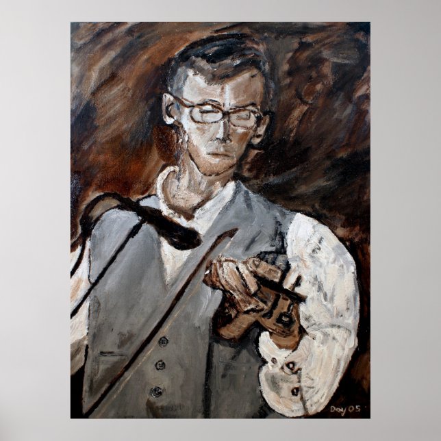 Póster Chris Bayer, jugador del violín (Frente)