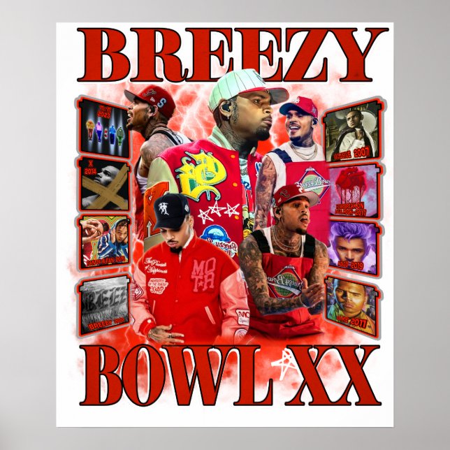 Póster chris brow (Frente)