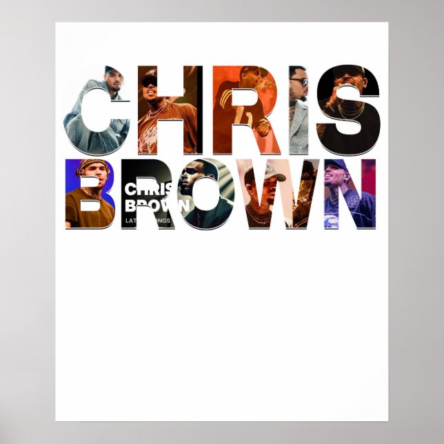 Póster Chris Brown tex (Frente)
