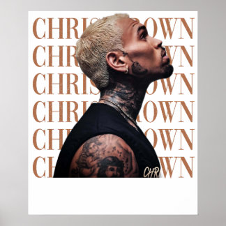 Póster Chris Brown Text 