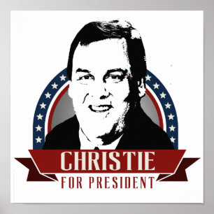 PÓSTER CHRIS CHRISTIE 2016 SPANGLE