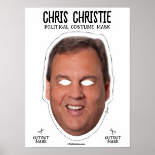 Póster Chris Christie Costume Mask
