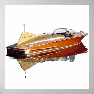 Póster Chris Craft Cobra