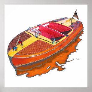 Póster Chris Craft Riviera