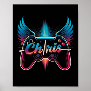 Póster Chris Groovy Nombre Chris Control Juego Meme