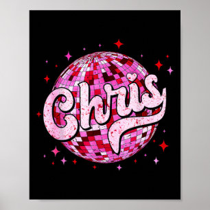Póster Chris Groovy Nombre D Me encantan las camisetas de