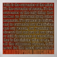 Chris Hitchens entrega del Poster de la razón (Roj