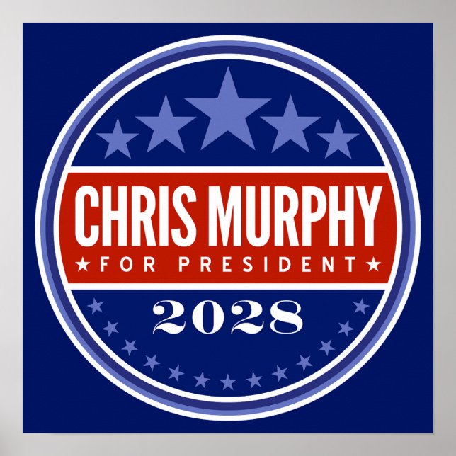Póster Chris Murphy Presidente 2028 (Frente)