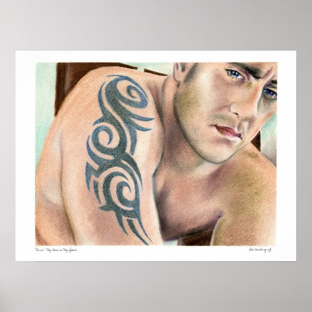 Póster "Chris" My Face on My Space series (Frente)