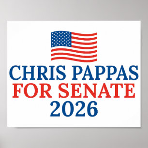 Póster Chris Pappas para Senado Elección 2026