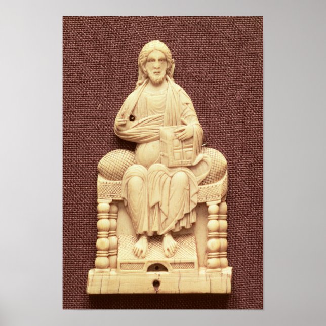 Póster Christ enthroned, Byzantine, 10-11th century (Frente)