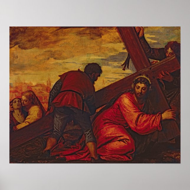 Póster Christ Sinking under the Weight of the Cross (Frente)