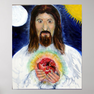 Póster Christ With Pomegranate