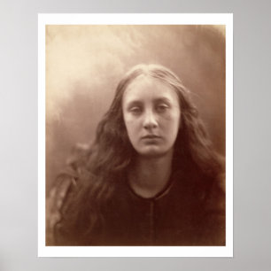Póster Christabel, portrait of May Prinsep, c.1867 (sepia