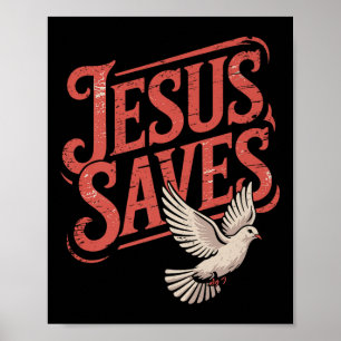 Póster Christan Jesus Saves Premium