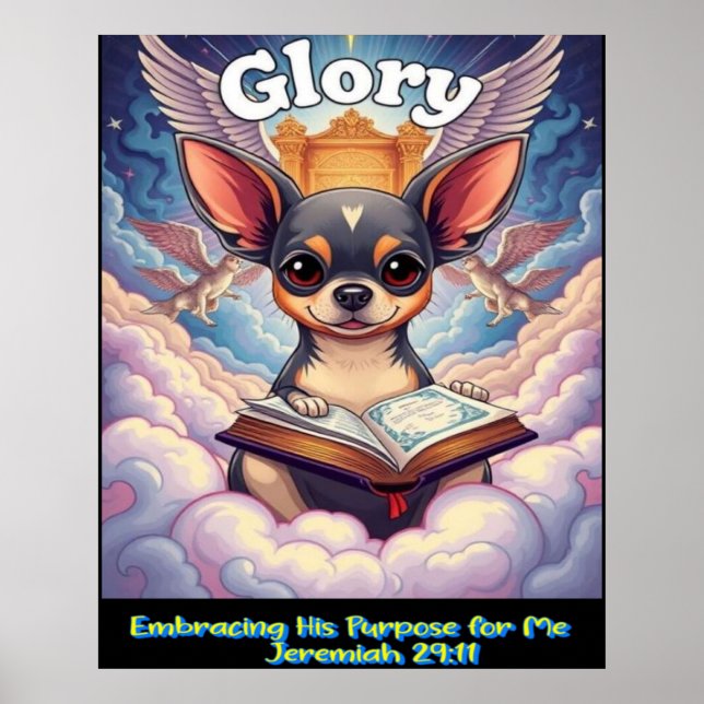 Póster Christian Chihuahua Embracing His Purpose For Me (Frente)