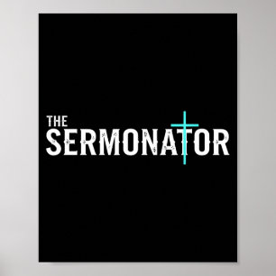 Póster Christian El Sermonador - Pastor y Predicador C