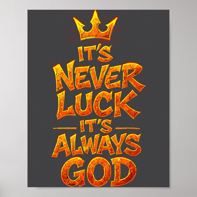 Póster Christian Faith God Quote Religious Belief Men Wom (Frente)