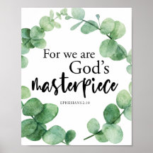 Christian Faith God's Masterpiece Eucalyptus Bible