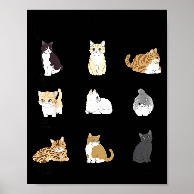 Póster Christian Girl God Says I Am Cat Jesus Faith Bible (Frente)