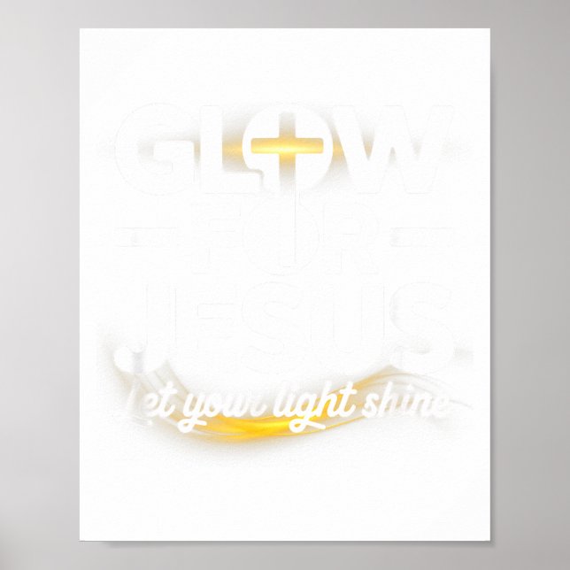 Póster Christian Glow For Jesus Let Your Light Shine Fait (Frente)
