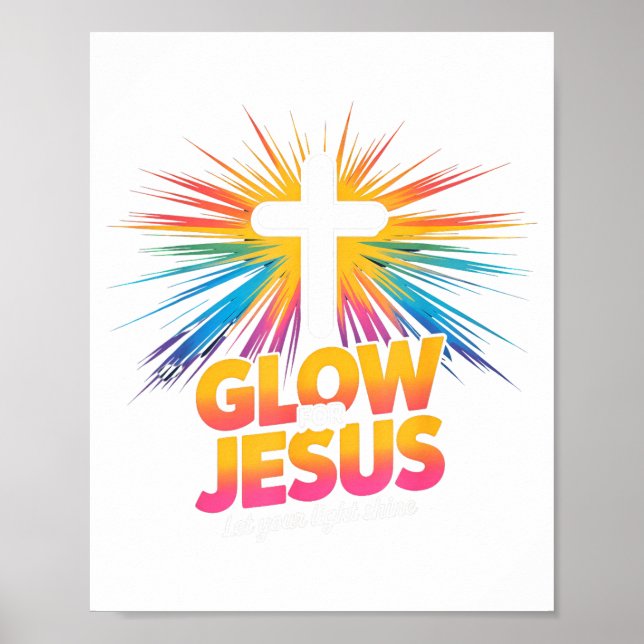 Póster Christian Glow For Jesus Let Your Light Shine Fait (Frente)