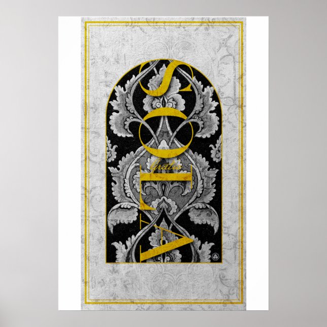 PÓSTER CHRISTIAN GRACE SOLA SOLA GRATIA (Frente)