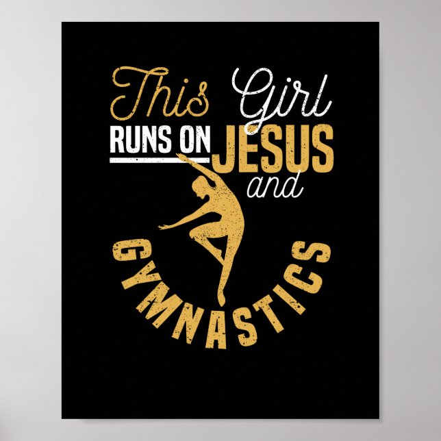 Póster Christian gymnast This girl runs up (Frente)