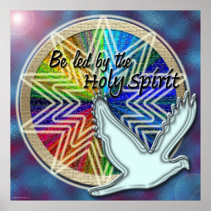 Póster Christian Holy Spirit Themed Poster