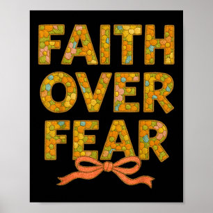 Póster Christian Jesus God Lover Floral Embroidery Faith